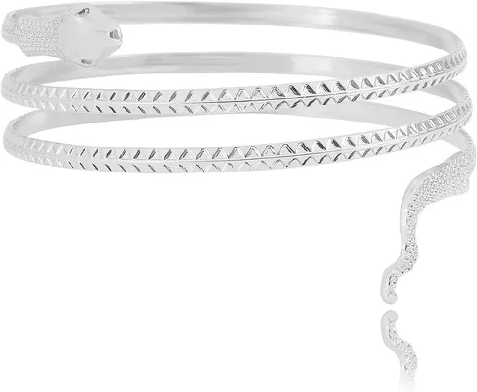 12/8/5/3/2/1Pcs:ashion personality Snake Bracelet, metal snake bracelet, gold and silver available - WORLD TIME VISITS