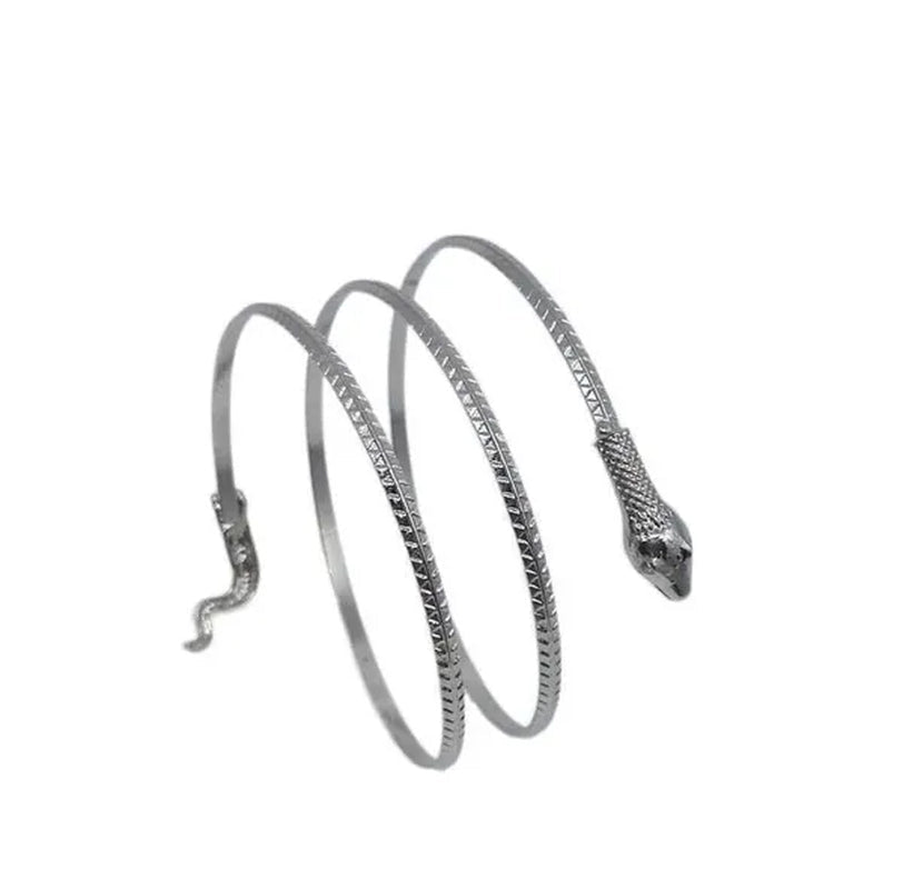 12/8/5/3/2/1Pcs:ashion personality Snake Bracelet, metal snake bracelet, gold and silver available - WORLD TIME VISITS