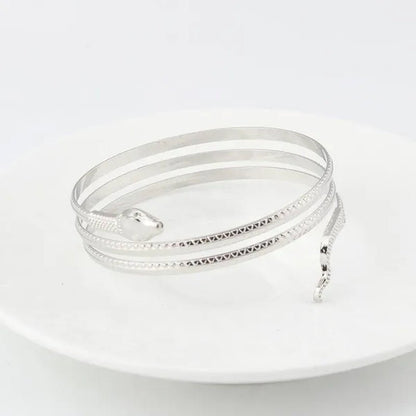 12/8/5/3/2/1Pcs:ashion personality Snake Bracelet, metal snake bracelet, gold and silver available - WORLD TIME VISITS