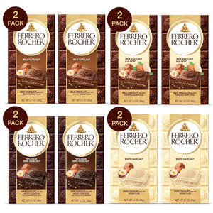 Premium Chocolate Bars, 8 Count Variety Pack, Individually Wrapped, 3.1 Oz Each