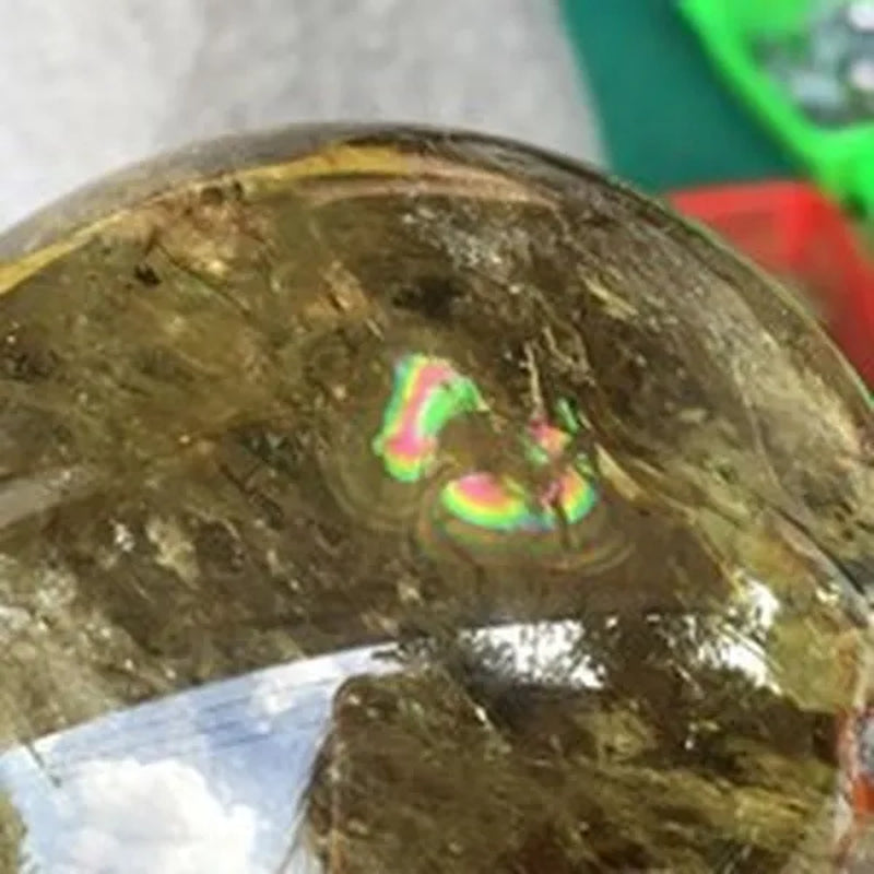 1000G Natural Smokey Citrine Sphere Quartz Crystal Ball Healing Decoration