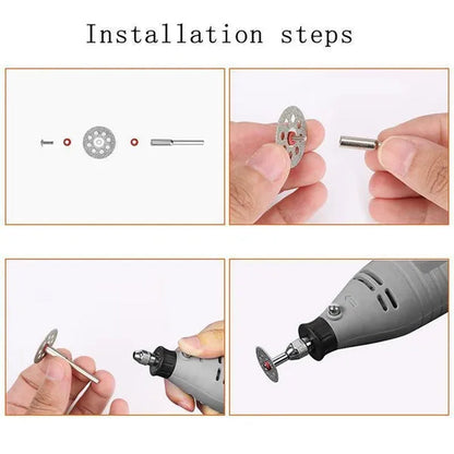 7/32 Pcs Diamond Saw Blade Set HSS Mini Circular Saw Blade for Dremel Rotary Tools Resin Cut-Off Wheels Diamond Cutting Discs