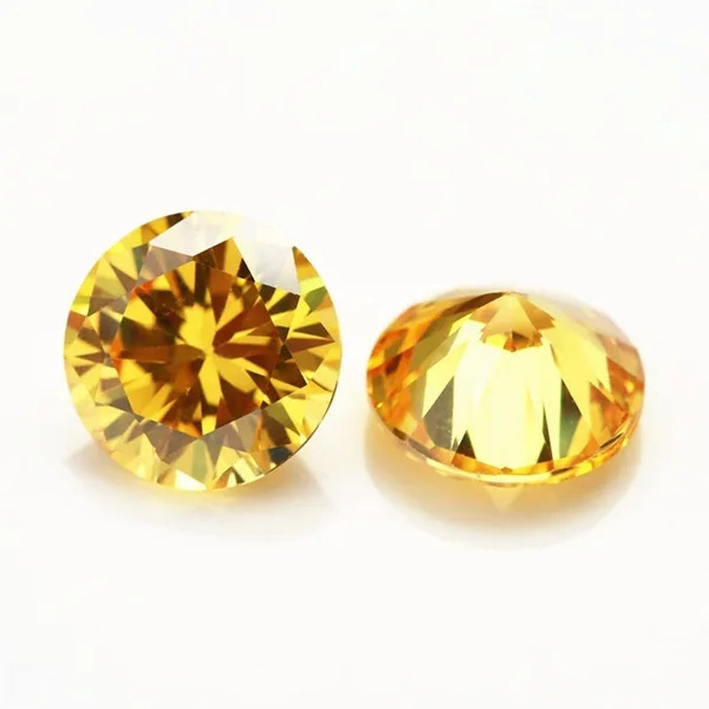 10.70 Cts Natural Gemstone Yellow Sapphire 12mm Round Cut Gem Sri-Lanka VVS