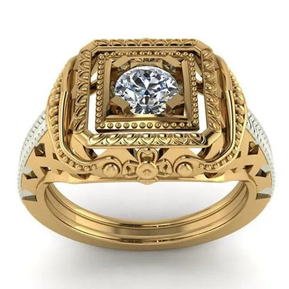 Rings for Men Classic Business Men's Fashion Diamond Jewelry Luxury  Charm Male Engagement Wedding Accessories Gentleman Party Ring for Boyfriend Father Birthday Christmas Anniversary Gift Ring Size US6-14