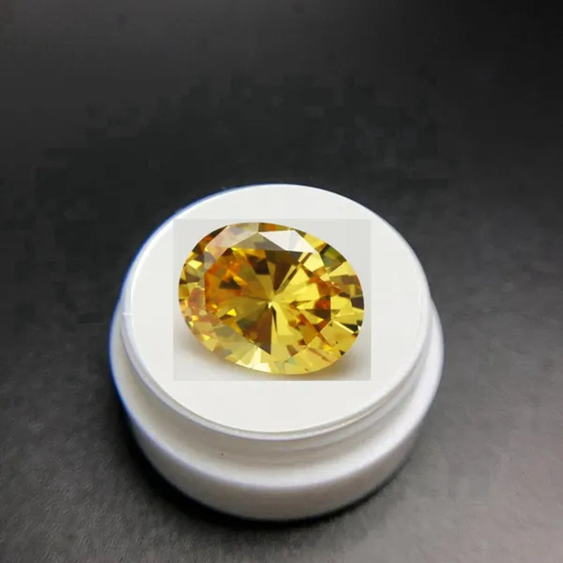 Natural Unheated AAAA 5.50 Cts AAAAA Gemstone Yellow Sapphire 9x11mm Oval Cut Gem Sri-Lanka VVS Loose Gemstone Jewelry