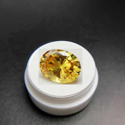 Natural Unheated AAAA 5.50 Cts AAAAA Gemstone Yellow Sapphire 9x11mm Oval Cut Gem Sri-Lanka VVS Loose Gemstone Jewelry