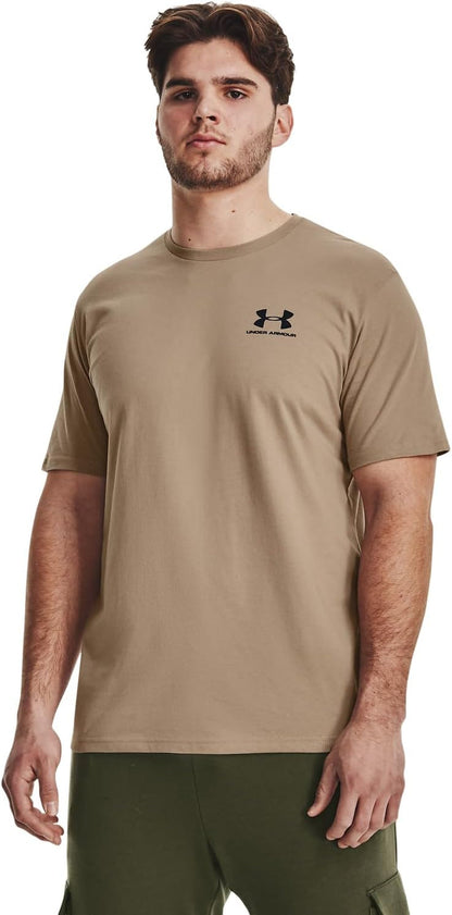 Men'S Sportstyle Left Chest Short-Sleeve T-Shirt , (237) Sahara / / Black , Medium