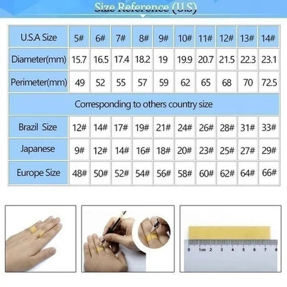 New Fashion Colorful Couple Diamond Ring Simple Glossy Wedding Engagement Titanium Steel Ring Jewelry Size 5-13 - WORLD TIME VISITS