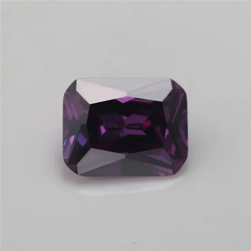 Unheated 9.80 Cts Natural Mined 10mmx12mm Sri-Lanka Purple Sapphire Rectangle Cut VVS Gem