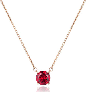 18K Gold Diamond Necklaces for Women Dainty Silver Birthstone Necklace for Women, Birthday Anniversary Valentines Day Mother'S Day Christmas Jewelry Gifts for Women Girls Wife Her