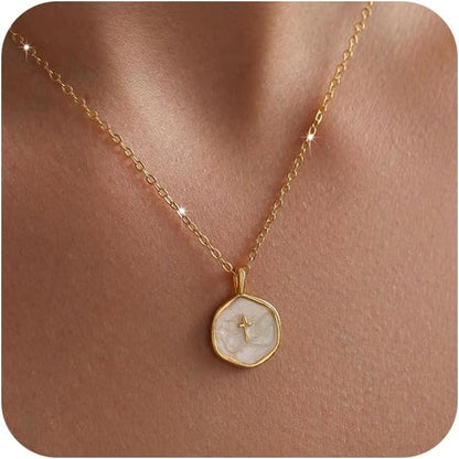 Cross Necklace for Women Dainty 14K Gold Plated Cross Necklace, Simple Cute Gold Cross Charm Necklaces for Women Easter Christian Baptism Religious Faith Jewelry Gifts