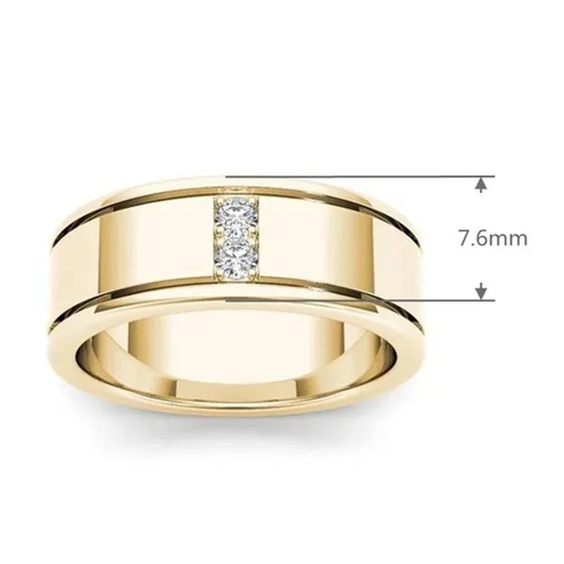 1Pc Luxury Romantic Couple Jewelry Accessories Men'S Diamond Ring Ladies Heart Diamond Couple Ring Bride Wedding Engagement Jewelry Us 6 - 11 - WORLD TIME VISITS