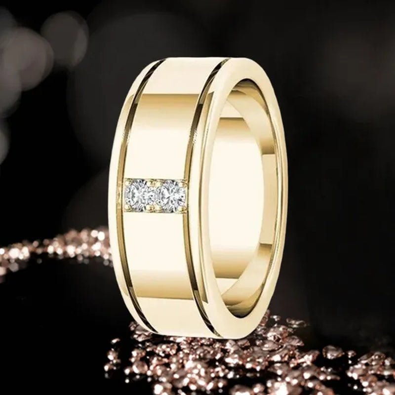 1Pc Luxury Romantic Couple Jewelry Accessories Men'S Diamond Ring Ladies Heart Diamond Couple Ring Bride Wedding Engagement Jewelry Us 6 - 11 - WORLD TIME VISITS
