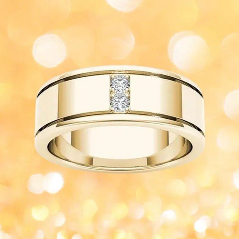 1Pc Luxury Romantic Couple Jewelry Accessories Men'S Diamond Ring Ladies Heart Diamond Couple Ring Bride Wedding Engagement Jewelry Us 6 - 11 - WORLD TIME VISITS