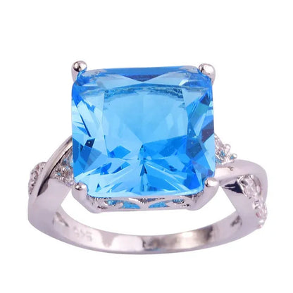 Jewelry Fashion Engagement Red Ruby Rings Gifts