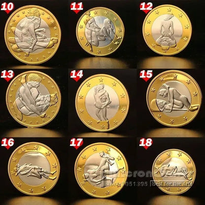 Germany Euros Coins Mix Pure Gold Coins Euro Coins Cool Maclife Couple Commemorative Coin - WORLD TIME VISITS