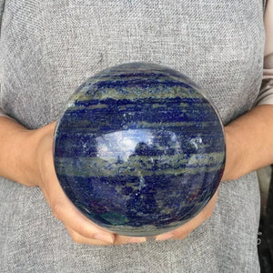1KG+ Natural Lapis Lazuli Sphere Rock Quartz Crystal Ball Reiki Healing