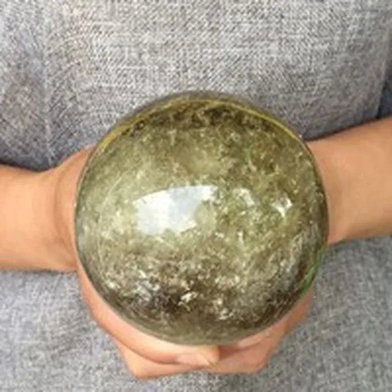 1000G Natural Smokey Citrine Sphere Quartz Crystal Ball Healing Decoration