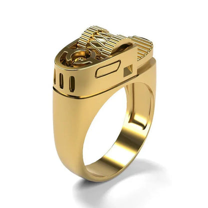 Unique Men'S Fashion Silver Plated Punk Ring Anniversary Gift Wedding Engagement Band Cocktail Party Jewelry Rings Size 6-13