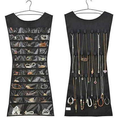 New Jewelry Large Hanging Storage Bag Jewelry Holder Necklace Bracelet Earring Ring Organizer Bag