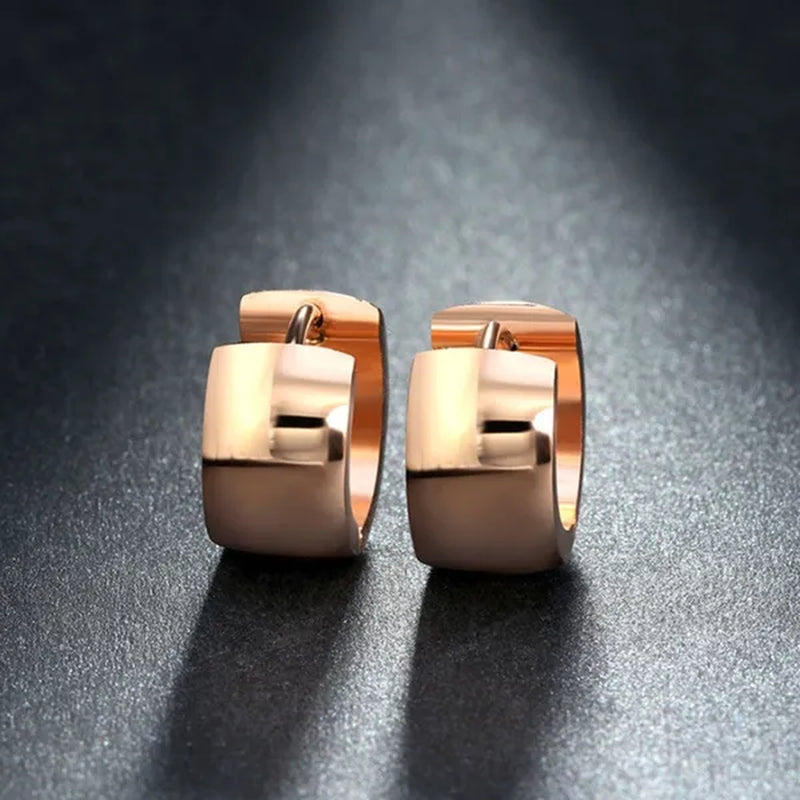 18K Solid Yellow Gold Plated White Gold Drop Dangle Earrings for Women Jewelry