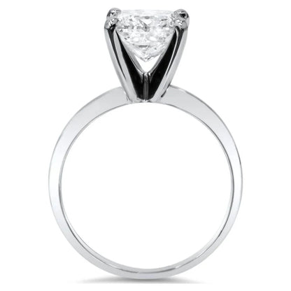 Pompeii 2Ct Princess Cut Diamond Solitaire Engagement Ring 14K White Gold ((G-H),I2-I3)