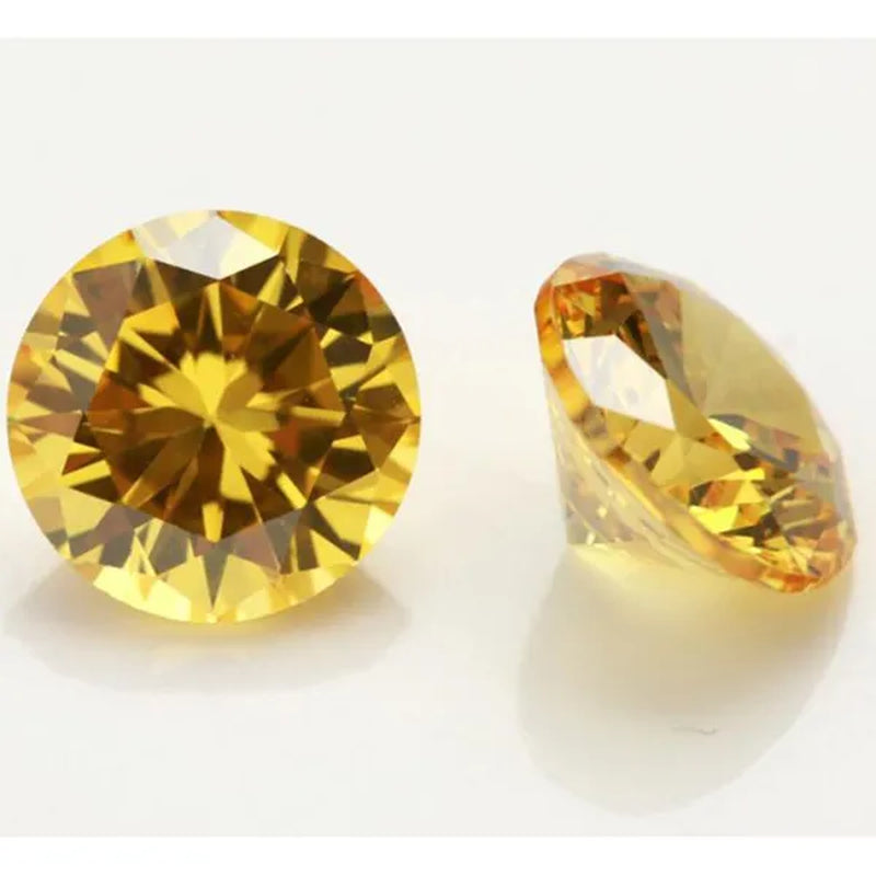 6.5Ct Loose Gemstone round Cut Cubic Zirconia Stone Jewelry Production Craft Bead Grade VVS 10.0 Mm/0.393Inch - WORLD TIME VISITS