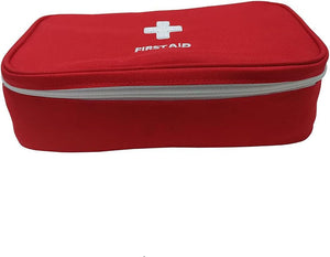 Red First Aid Bag Empty, First Aid Kit Empty Small Mini First Aid Kits Emergency Hiking Backpacking Camping Travel