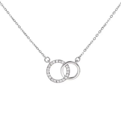 To My Daughter 925 Sterling Silver Cubic Zirconia Perfect Pair Necklace Message Card Gifts Daughter Necklace Daughter Gifts