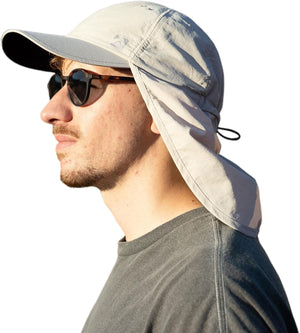 L/XL/XXL UV50+ Waterproof Neck Flap Baseball Sun Cap