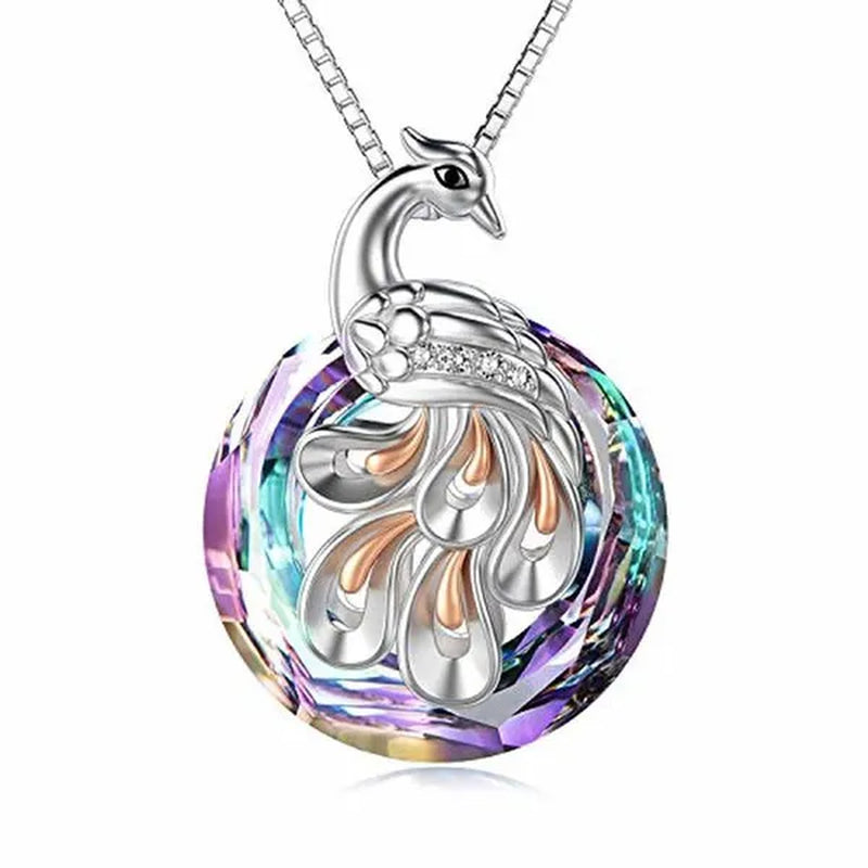 Fashion Phoenix /Snake /Pendant Necklace for Women Sterling Silver Female Jewelry Gifts with Zircon Crystal - WORLD TIME VISITS