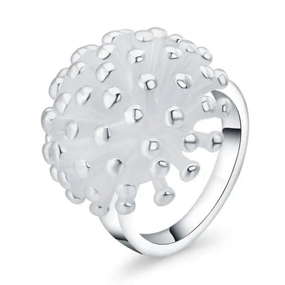 New 925 Sterling Silver Jewelry Fashion Noble Women Classic Personality Ring