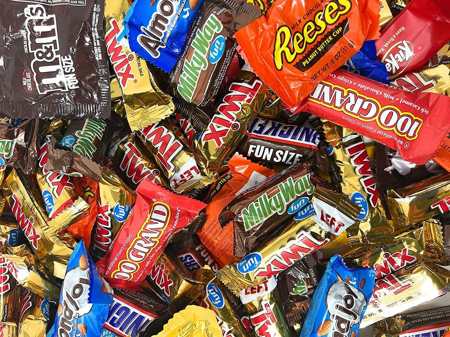 Holiday Chocolate Classic MARS Candy Snack Bars 3.5 Lbs Individually Wrapped Mini Fun Size Candies Variety Bulk Mix (56 Oz) Made in America (USA)