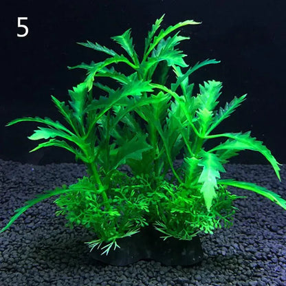 Fashion Luxury 14Cm Plants Plastic Simulation Artificial Plants Aquarium Water Ornament Fish Tank Grass Decoration