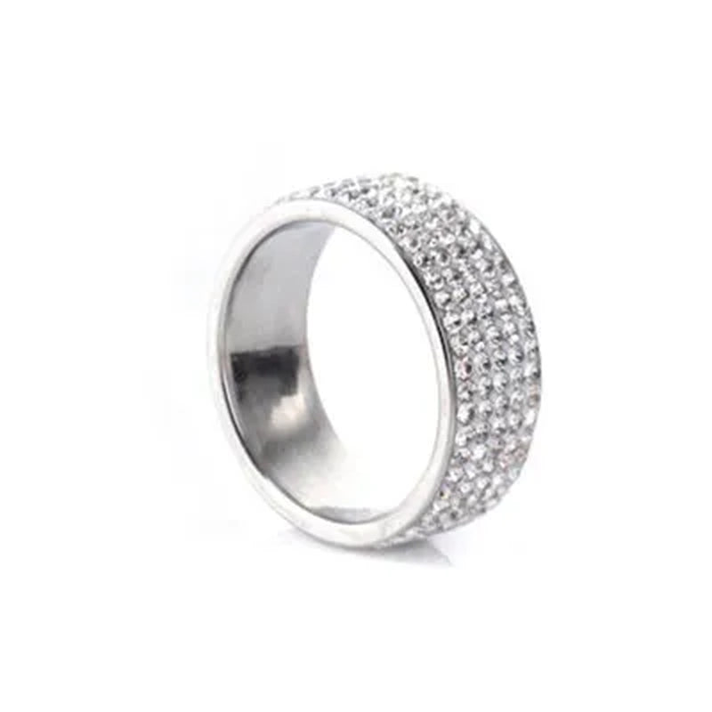Vojo Hot Sale White Sapphire Diamond Wedding Band Rings Engagement Anniversary Party Jewelry gift