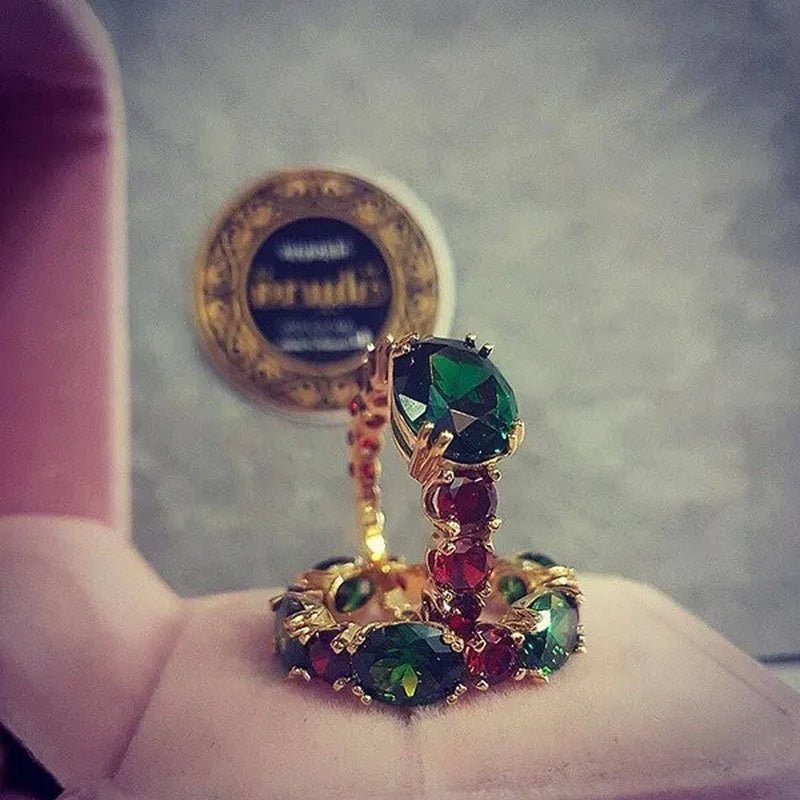 2Pcs/Set Antique Art Jewelry Luxury Exquisite Elegant Woman Fashion Accessories Anniversary Gift Noble Princess Engagement Bride Wedding Banquet Ring Brand Jewelry Set Size US4 - 11Bague Femme - WORLD TIME VISITS