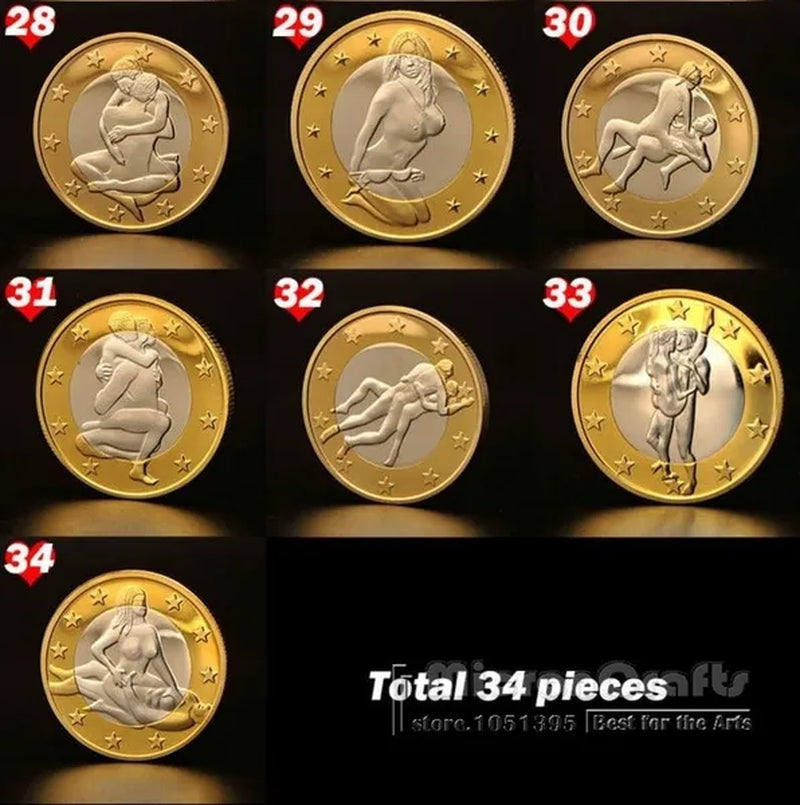 Germany Euros Coins Mix Pure Gold Coins Euro Coins Cool Maclife Couple Commemorative Coin - WORLD TIME VISITS