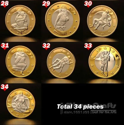 Germany Euros Coins Mix Pure Gold Coins Euro Coins Cool Maclife Couple Commemorative Coin - WORLD TIME VISITS
