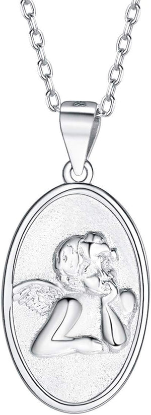 Coin Necklace Sterling Silver Vintage round Circle Disc Dainty Coin Pendant Necklaces for Women (With Gift Box)