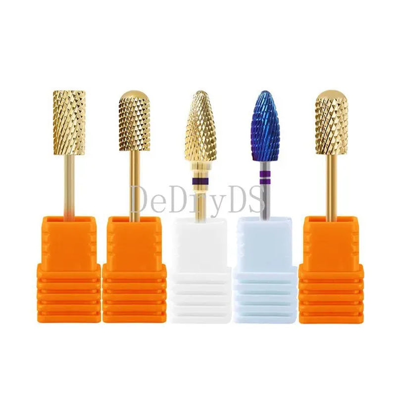 Tungsten Diamond Milling Cutter Nail Art Drill Bit for Manicure Nail Files Electric Rotary Mills Nail Gel Remove Grinder - WORLD TIME VISITS
