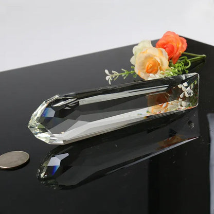 150MM Arrow Garden Wedding Decor Hanging Double Cut Crystal Prism Sun Catcher