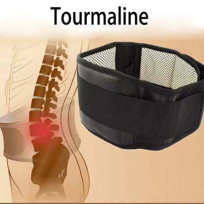 Tourmaline Self-heating Magnetic Therapy Waist Support Belt Lumbar Back Waist Support Brace Double Banded Adjustable Size