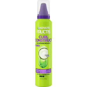 Fructis Style Curl Construct Creation Mousse, 6.8 Oz, 1 Count (Packaging May Vary)