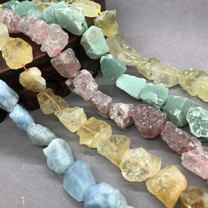 Natural Gravel Raw Stone Lemon Strawberry Quartz Aquamarine Aventurine Citrine