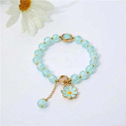 New Multicolor Summer Beach Ladies Temperament Refreshing Crystal Pendant Bracelet