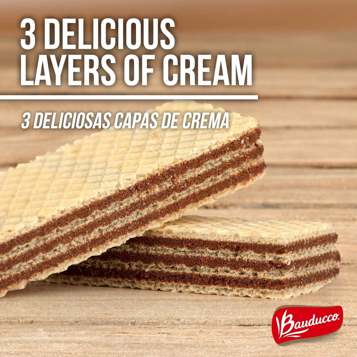 Chocolate Wafers - Crispy Wafer Cookies with 3 Delicious, Indulgent, Decadent Layers of Chocolate Flavored Cream - Delicious Sweet Snack or Desert - 5.0 Oz (Pack of 1)