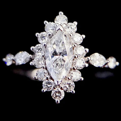 Luxury Princess Fashion Engagement Jewelry Engagement Rings for Women Bride Wedding Accessories Anniversary Gift for Girlfriend Size 4-12 Bague Femm