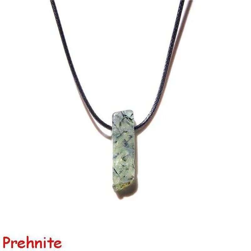 Natural Minerals Lucky Reiki Healing Crystal Quartz Stone Necklace Jewelry Pendulum Natural Tigereye Lazuli Citrin Necklace