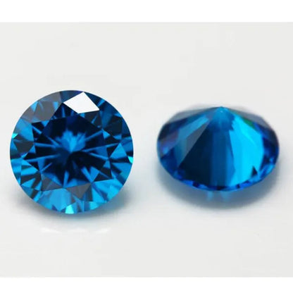 6.5Ct Loose Gemstone round Cut Cubic Zirconia Stone Jewelry Production Craft Bead Grade VVS 10.0 Mm/0.393Inch - WORLD TIME VISITS