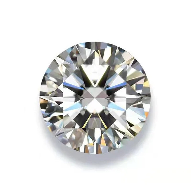 Luxury Moissanite D Color Round Shape VVS1 Excellent Clarity Natual Moissanite With GRA Certificate Report and Card (0.5Carat /1.0 Carat /2.0 Carat /3.0 Carat /4.0 Carat /5.0 Carat)
